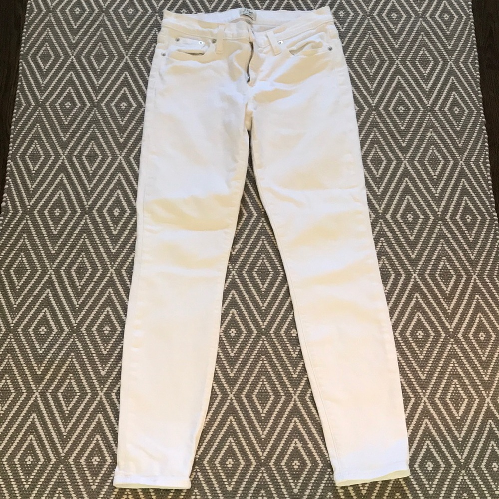 J. Crew White Toothpick Jeans Size 27